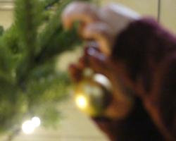 Woman Decorating Christmas Tree.JPG